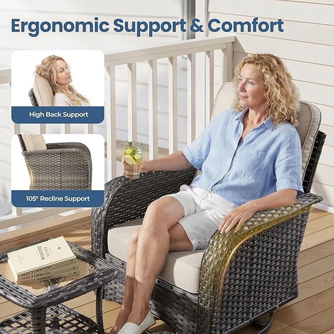 Weaxty 8 Pieces Outdoor Patio Furniture Sets