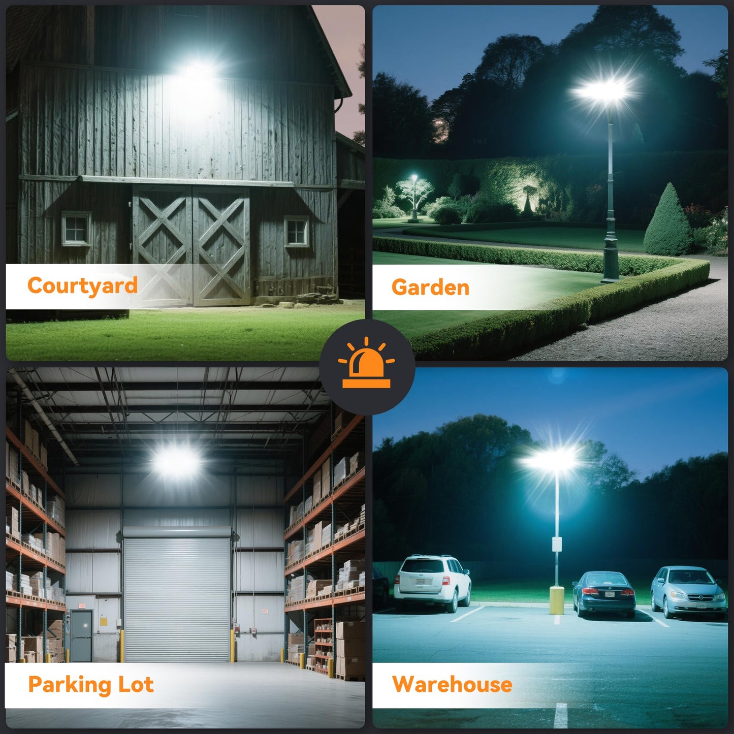 SOLLA 600W LED Outdoor Flood Light, 60000LM Super Bright Stadium Light, 6000K Daylight White, IP66 Waterproof 3 Heads Adjustable Outdoor Floodlights for Backyard, Parking Lot, Stadium, Field(2 Pack)