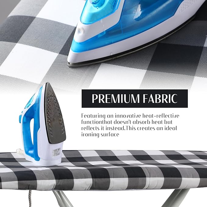 Tegeme Ironing Board Cover and Pad 15 x 54 Inch Cotton Thick Padded