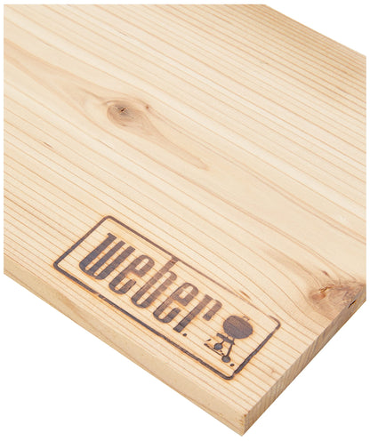 Weber Cedar Wood Smoking Planks - Large (40 x 15cm), 2-Pack, Sweet, mild Aroma, Ideal for Cheese, Vegetables, Fish, and Poultry, Made from Natural Wood Species (17831)