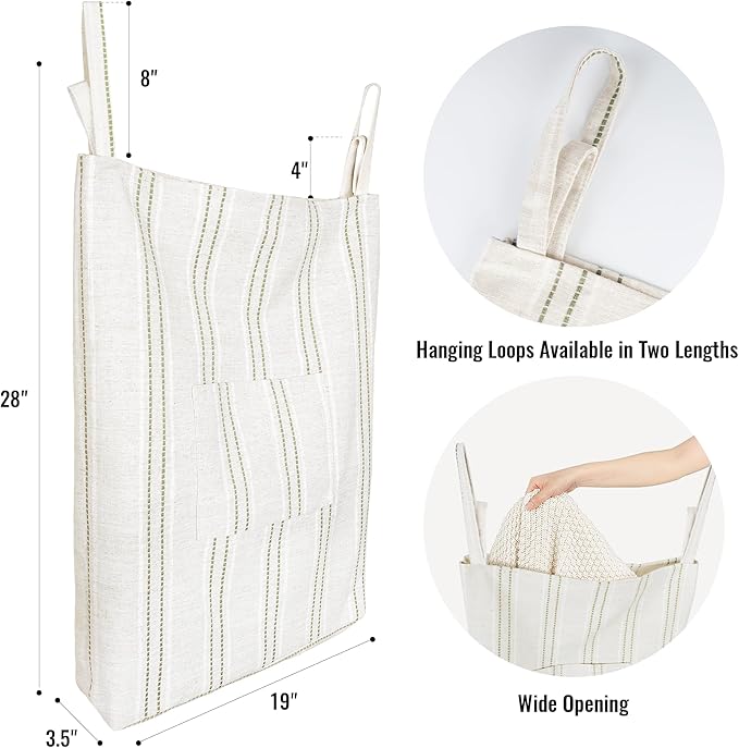 AELS Farmhouse Hanging Laundry Hamper