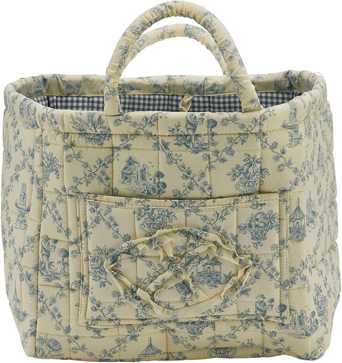 Quilted Fabric Storage Basket