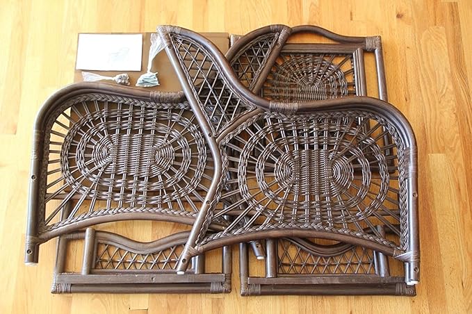 Malibu Lounge Loveseat Sofa Natural Rattan Wicker Handmade Design