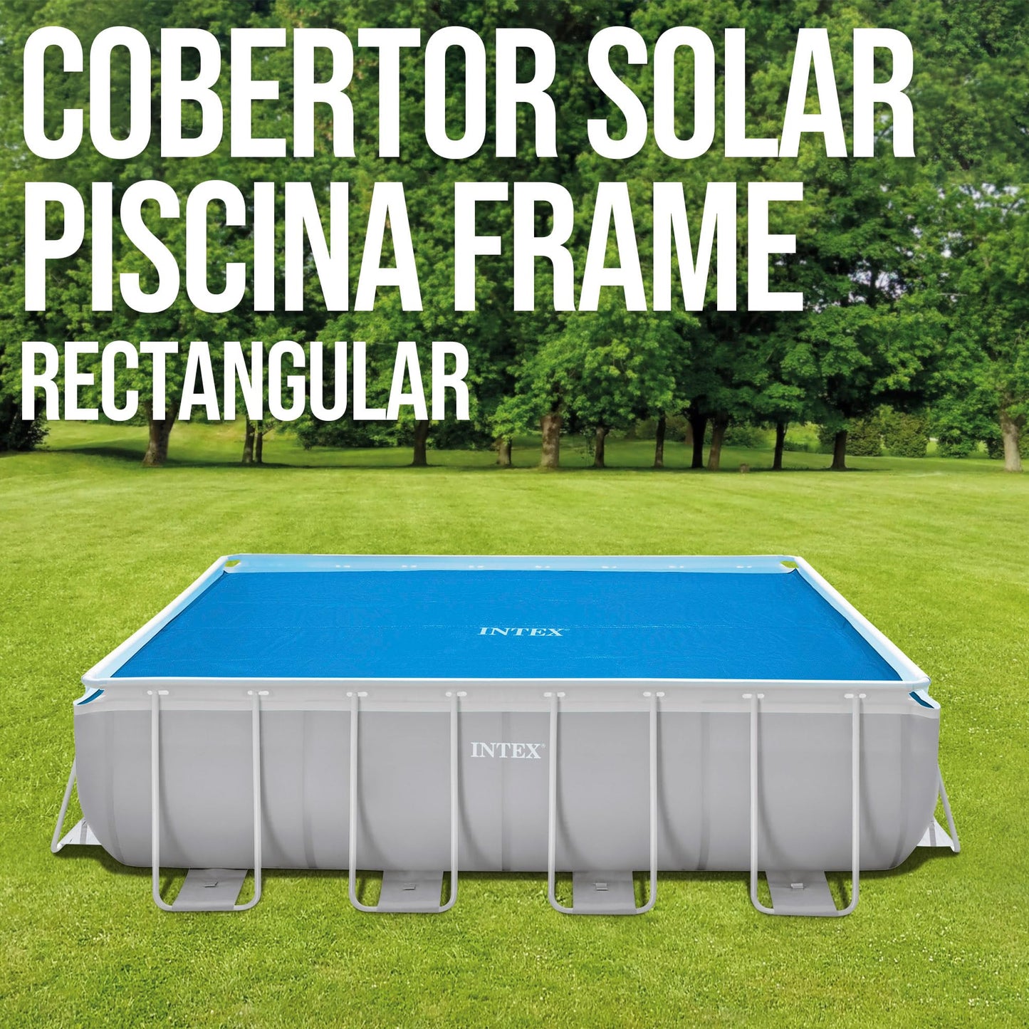 Intex Solar Cover for Ultra Frame Rectangular 400 x 200 cm Solar Tarpaulin Blue