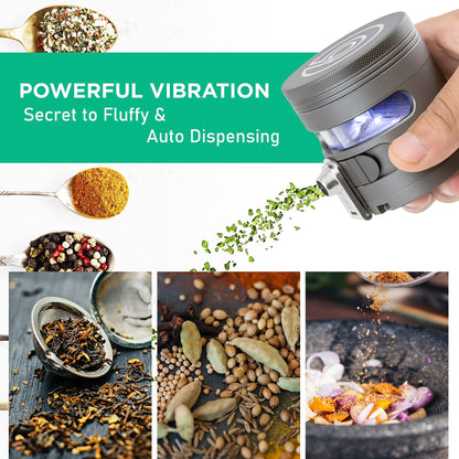 MANUAL Grinder AUTOMATIC Dispenser Large 2.5" Aluminum Alloy, for HOME & KITCHEN ONLY (Midnight)…