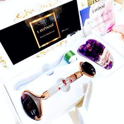 100% Authentic Jade Roller and Gua Sha Set for face I Derma Roller I Facial Tools I Real Guasha I Premium Quality I Mother's Day Gift for wife