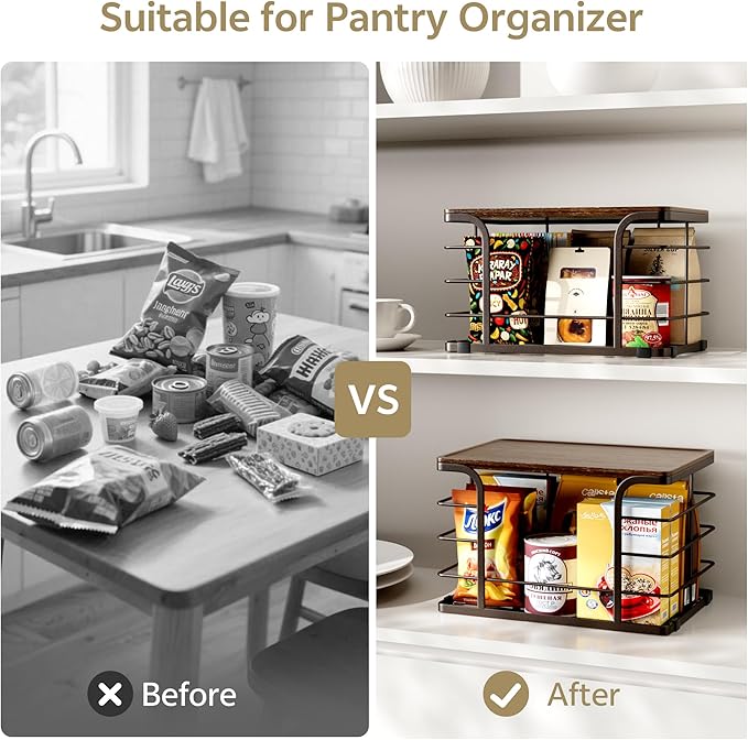 2 Pack Extra Large Pantry Baskets