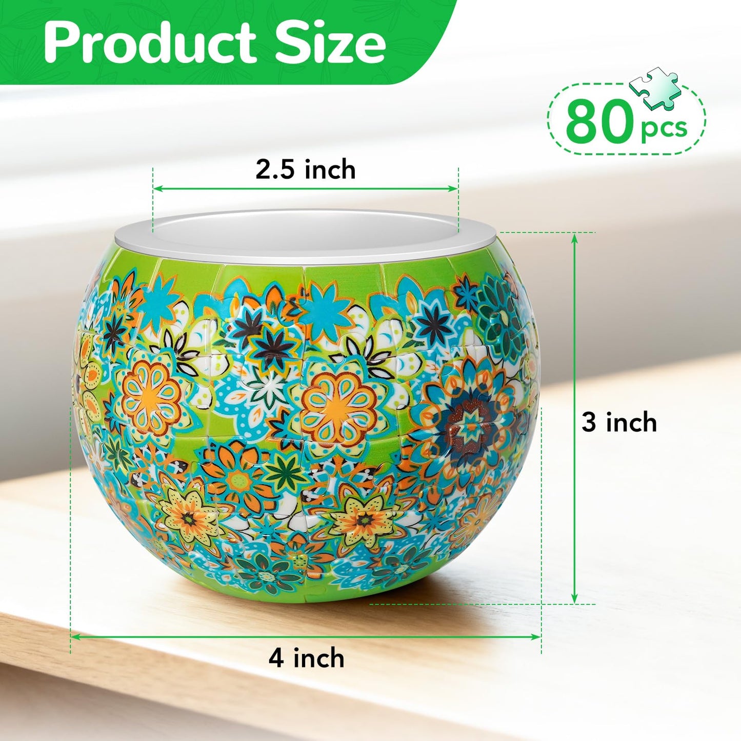 3D Puzzles Flower Pots, Puzzles for Adults and Kids,Small,Cactus Decor,Succulent Planters Pots for Indoor,Plant Gifts for Plant Lovers Creative Gifts (red-6)