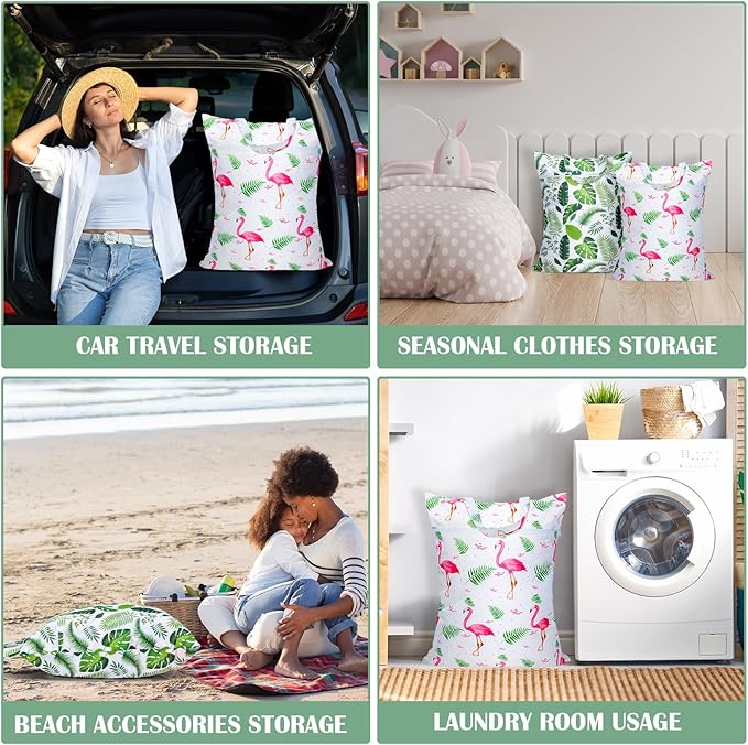 2 Pcs Large Travel Laundry Bags