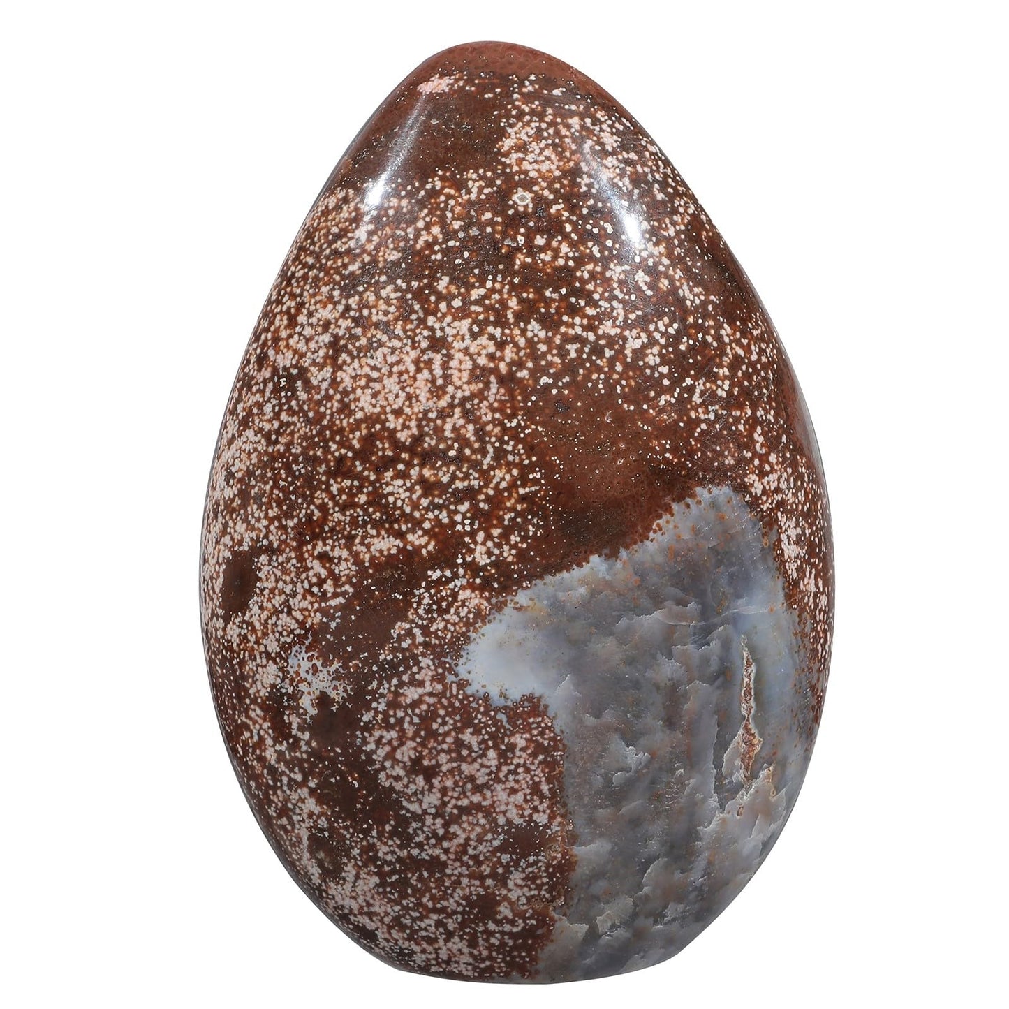 Sportmusies Natural Ocean Jasper Stone Self-Standing Centerpiece Desk Table Home Decoration, Irregular-Shaped Crystal Mineral Specimen Collection Meditation Reiki, 4.33-6.29 inches