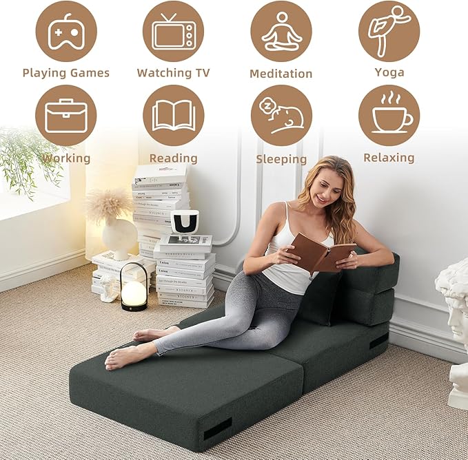 FILUXE Folding Sofa Bed | Convertible Sleeper Chair Bed