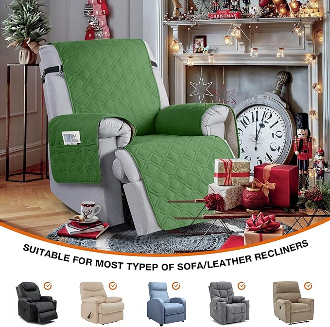 VANSOFY 100% Waterproof Recliner Chair Covers, Recliner Cover Non-Slip Dog