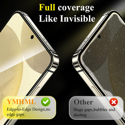 YMHML 3 Pack for Samsung Galaxy S23 Screen Protector Tempered Glass Upgrade Fingerprint Unlock Compatible for 3 Pack Camera Lens Protector, HD Clear Case Friendly Full Screen Protector for Galaxy S23