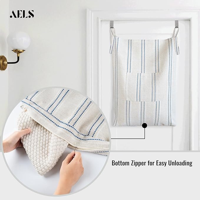 AELS Farmhouse Hanging Laundry Hamper