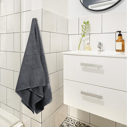 Utopia Towels - 4 Piece Bath Towels Set (69 x 137 CM) - Premium 100% Ring Spun Cotton - Quick Dry, Highly Absorbent, Soft Feel Towels, Perfect for Daily Use (Grey)