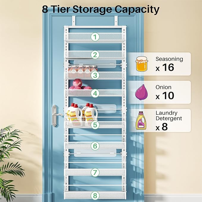 SNTD 8 Tiers Over the Door Organizer