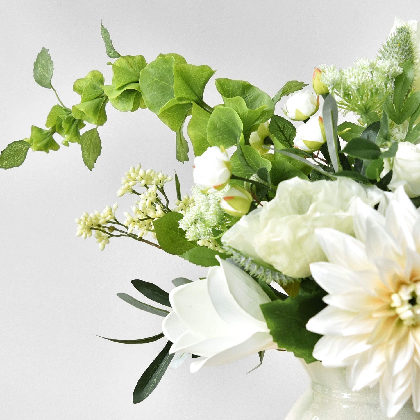 FiveSeasonStuff Artificial Bells of Ireland | Flower Greenery Fillers | Floral Bouquet Arrangement, 2 Stems