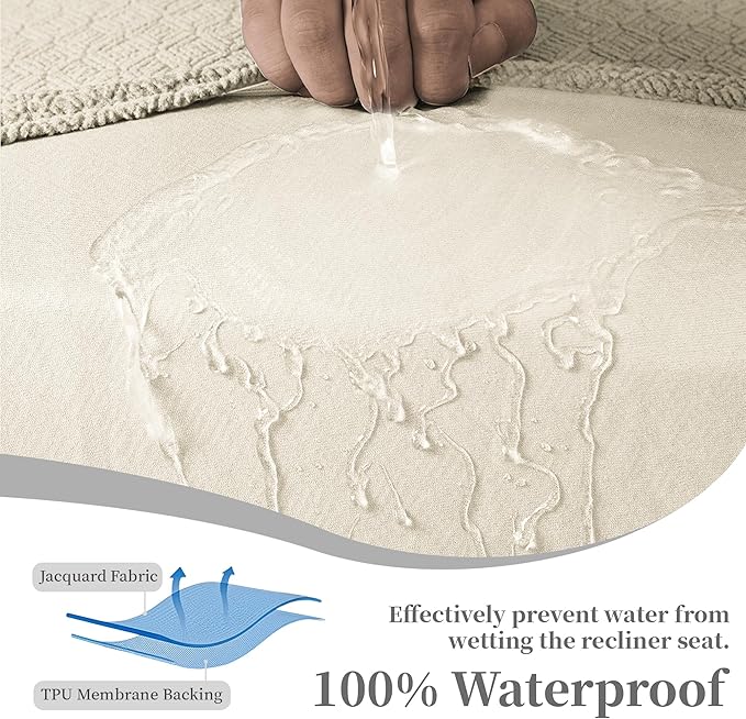 100% Waterproof Sectional Recliner Couch Covers