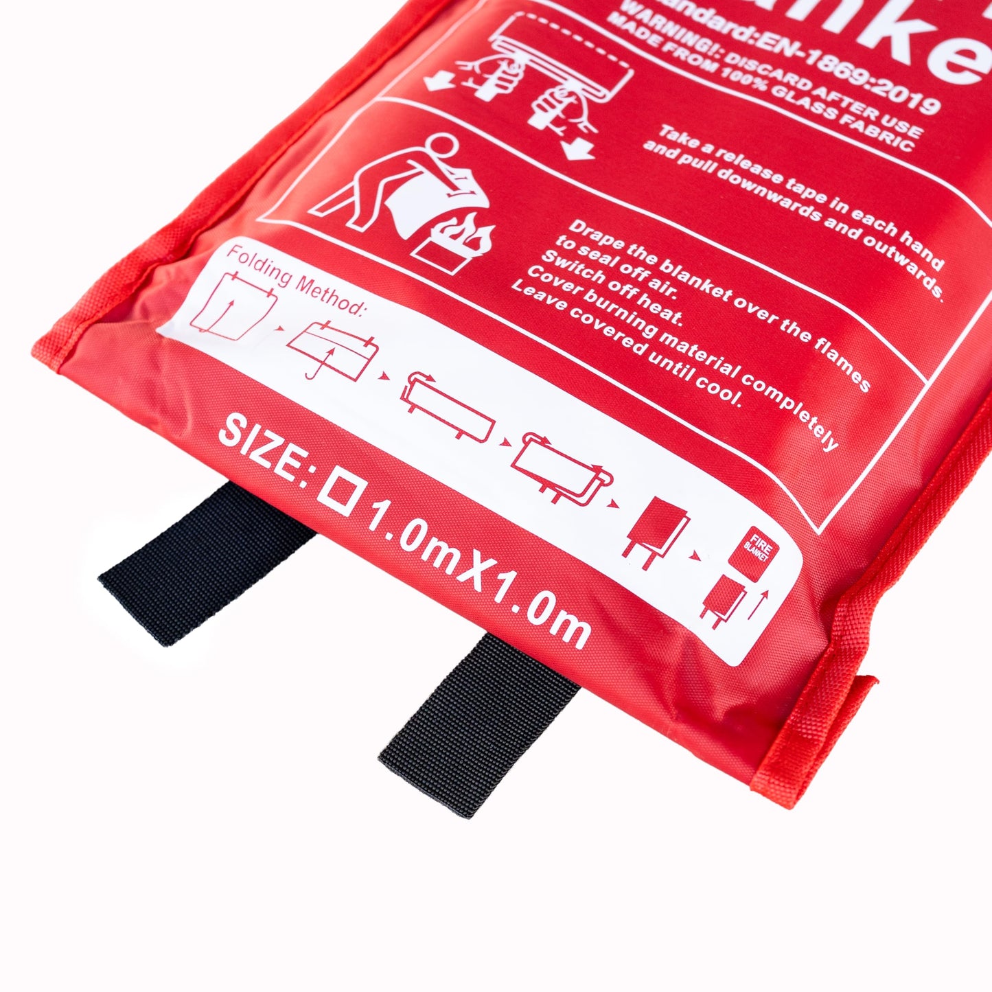 FireAvert Emergency Fire Blanket for Home and Kitchen – Fire Safety Blanket for Kitchen, Camping, Vehicles & More - 10 Pack