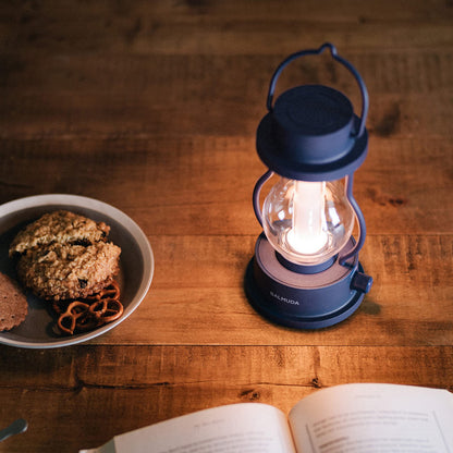 BALMUDA Combo Pack: The Toaster Gray & The Lantern Navy | Steam Toaster & Rechargeable LED Lantern