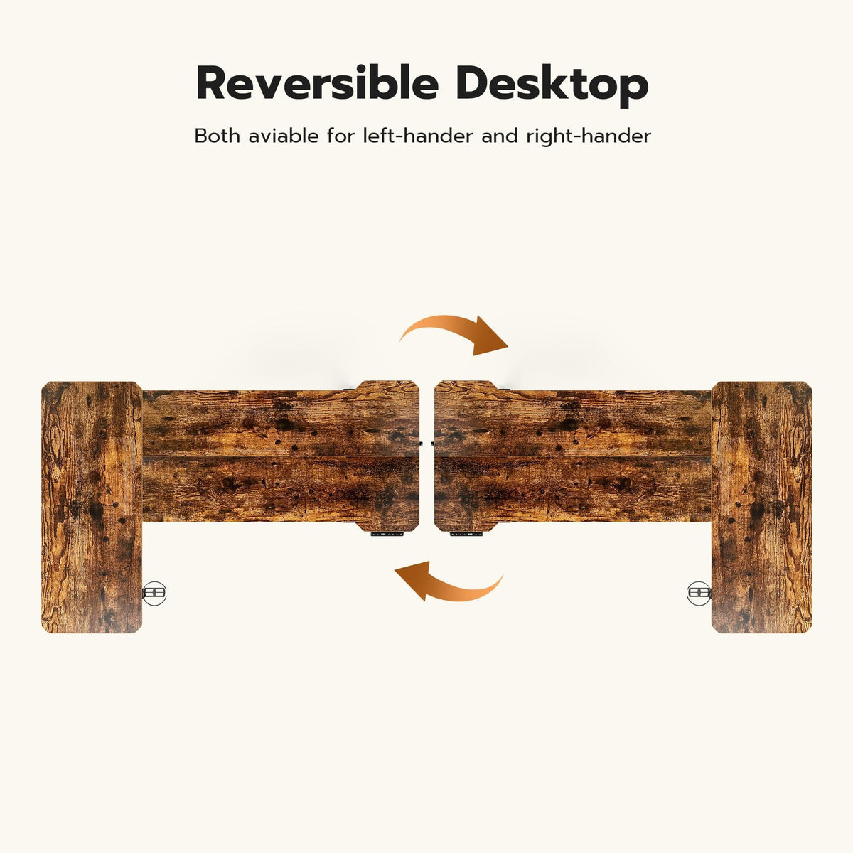 Acrolix L Shaped Electric Standing Desk - 59x40 Inch Reversible Corner Sit Stand Desk with Hook&Cup Holder,Electric Height Adjustable Table,for Home Office Gaming Computer Desk, Rustic Brown
