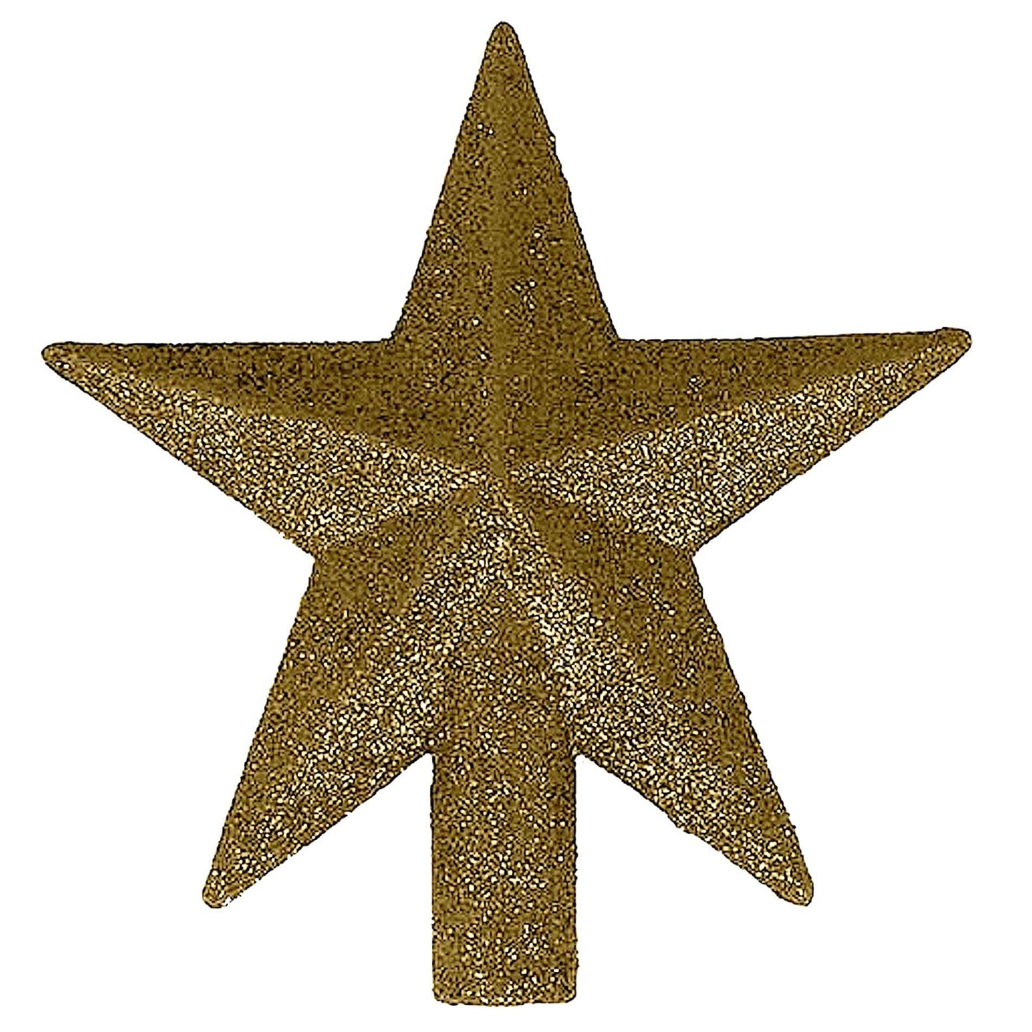 4" Petite Treasures Gold Glittered Mini Star Christmas Tree Topper - Unlit
