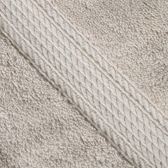 SUPERIOR Egyptian Cotton Pile 8 Piece Towel Set, Includes 2 Bath, 2 Hand