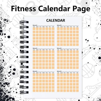 YHNTGB 3 PCS Fitness Tracker Journal Portable Workout Notebook 90-Day Exercise Planner for Record Your Daily Progress 5.5 x 3.93 inch