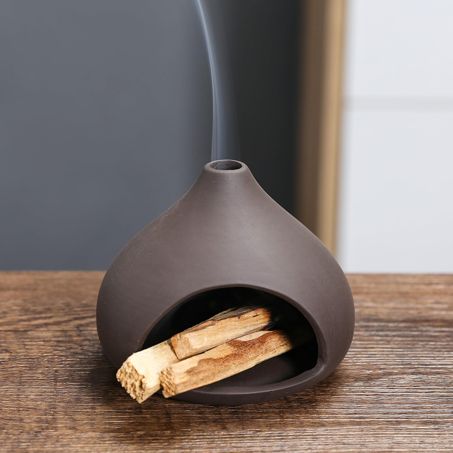 Palo Santo Holder, A Mini Chimney for Burning Palo Santo Sticks and Sage, Chimeneas Incense Holder, Cone Burner Smudge Bowls for Yoga and Meditation Rooms, Incense Bowls