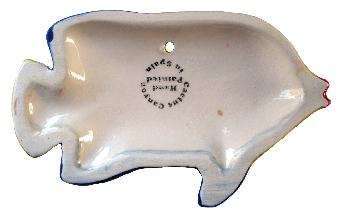 Cactus Canyon Ceramics Spanish Piranha Fish Wall Hanger, Yellow