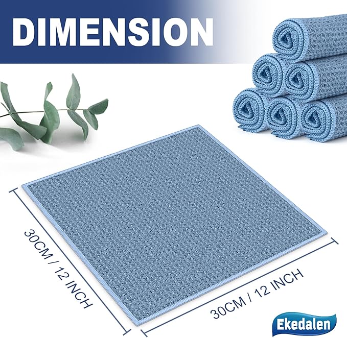 Microfiber Cleaning Cloth Waffle Weave