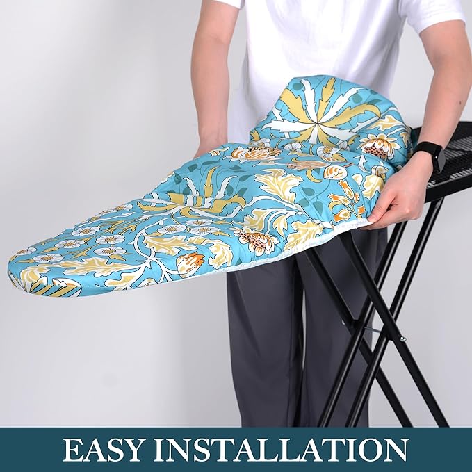 Ironing Board Cover and Pad, Standard Size, Stain-Resistant & Wrinkle-Free