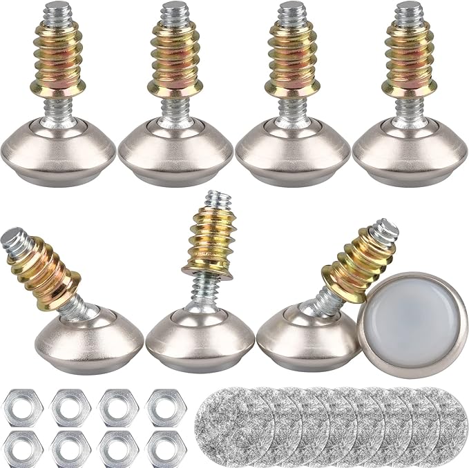 Anwenk Swivel Leveling Feet Furniture Levelers Feet Angle Height Adjustable
