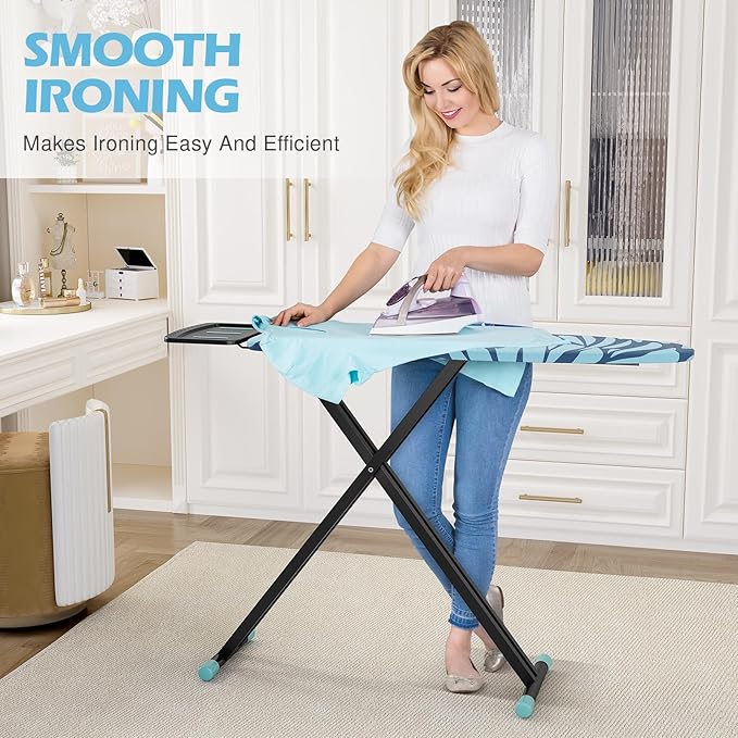 APEXCHASER Ironing Board Full Size, Iron Board and Ironing Board Set Height