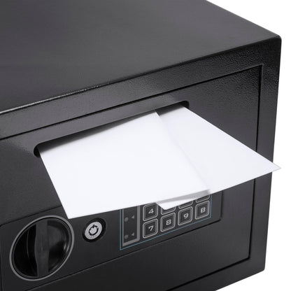 Barska Digital Depository Safe – 0.57 Cu. Ft Front-Load Drop Box for Cash, Money & Mail, Multi-User PIN Code Lock, Steel Construction, Anti-Pry Hinges, Backup Keys, Ideal for Business or Office