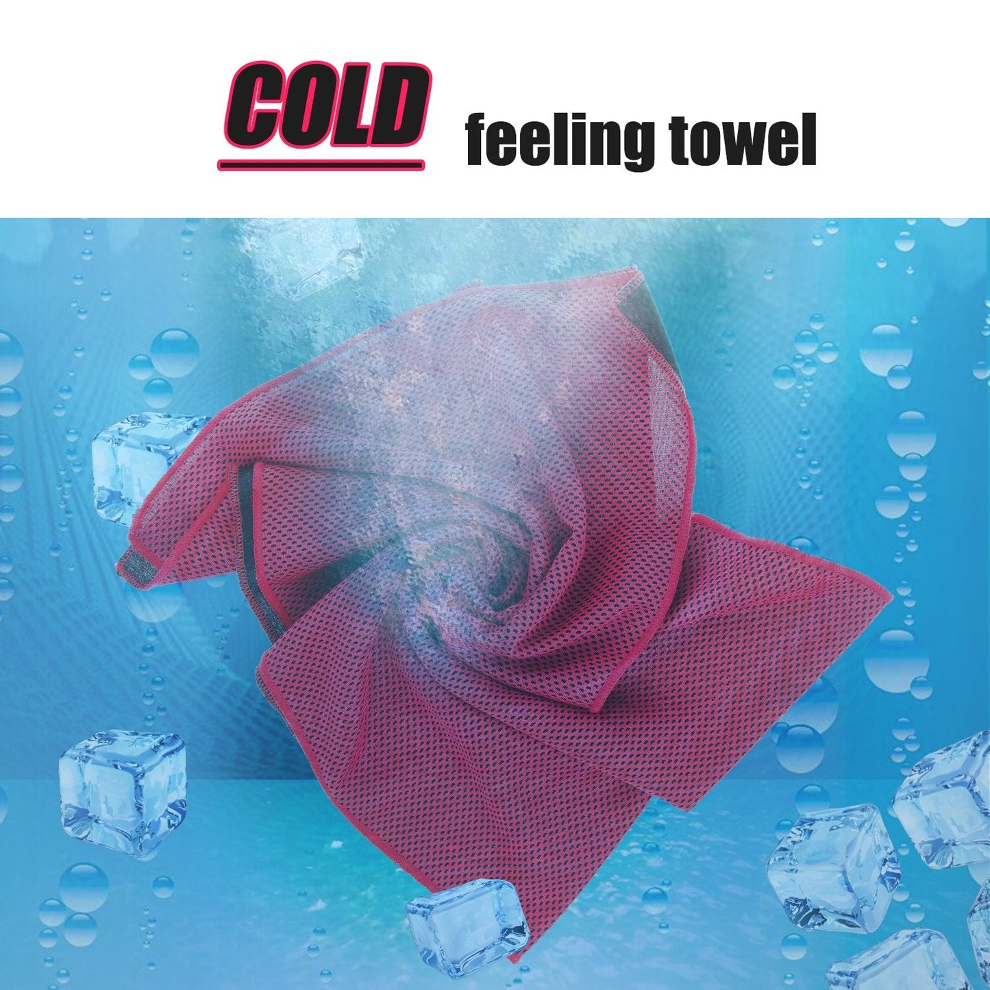 Biange Cooling Towels (40"x 12", Pack of 10) for Neck and Face, Cold Towel for Hot Weather, Sports, Workout, Fitness, Gym, Yoga, Golf, Pilates, Travel, Camping & More