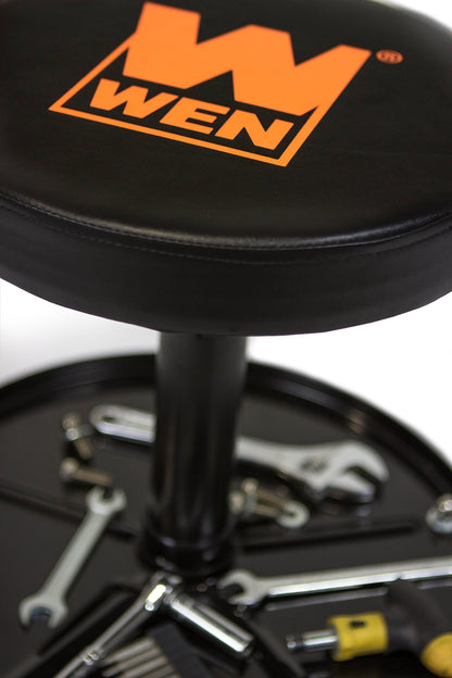 WEN 73012T 300-Pound Capacity Pneumatic Rolling Mechanic Stool