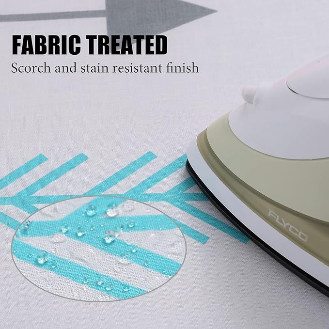 BNDX Ironing Board Cover, Stain Resistant & Durable Scorch, 2 Click Buckles
