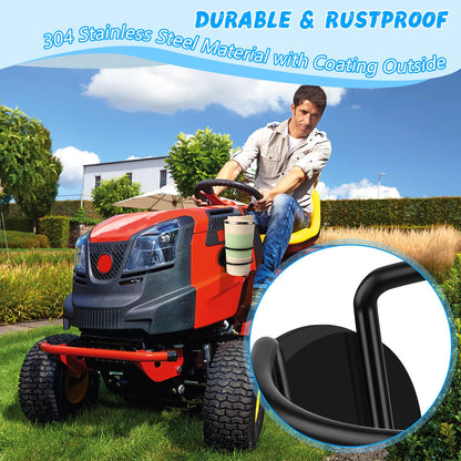 Magnetic Cup Holder, 2 Pack Portable Cup Holder for Tractor Mower Truck Car Fridge, Magnet Cup Drink Holder