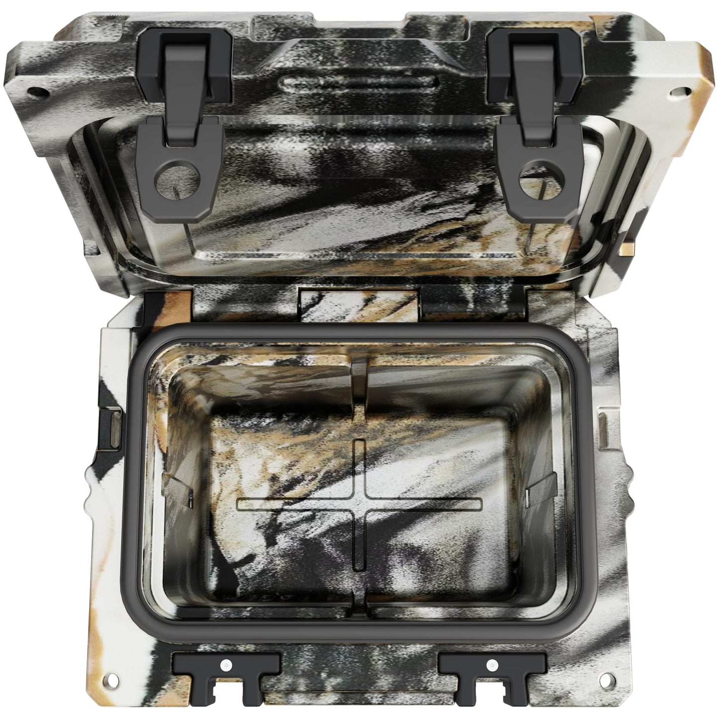 Cubix Outdoors QuadraX 10QT Rotomolded Cooler – 3-Day Ice Retention, Personal Hard Cooler for Camping Fishing Hunting Tailgating Lunch Job Site, 2 Cup Holders, Bottle Opener, Limited
