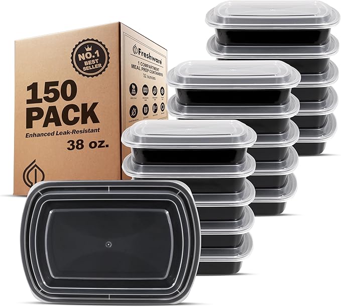 Freshware Meal Prep Containers 1 Compartment Food Containers