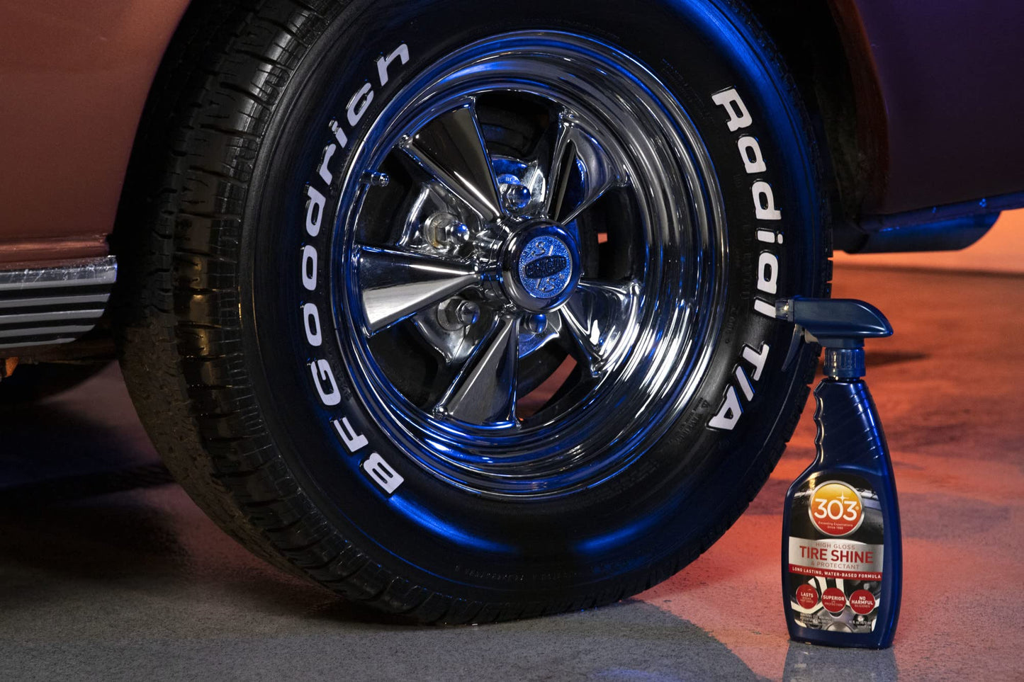 303 Products High Gloss Tire Shine And Protectant - Long Lasting, Water Based Formula - Lasts For Weeks - No Harmful Silicones - Lasts Weeks Not Days, 16 fl. oz. (30395CSR) Packaging May Vary