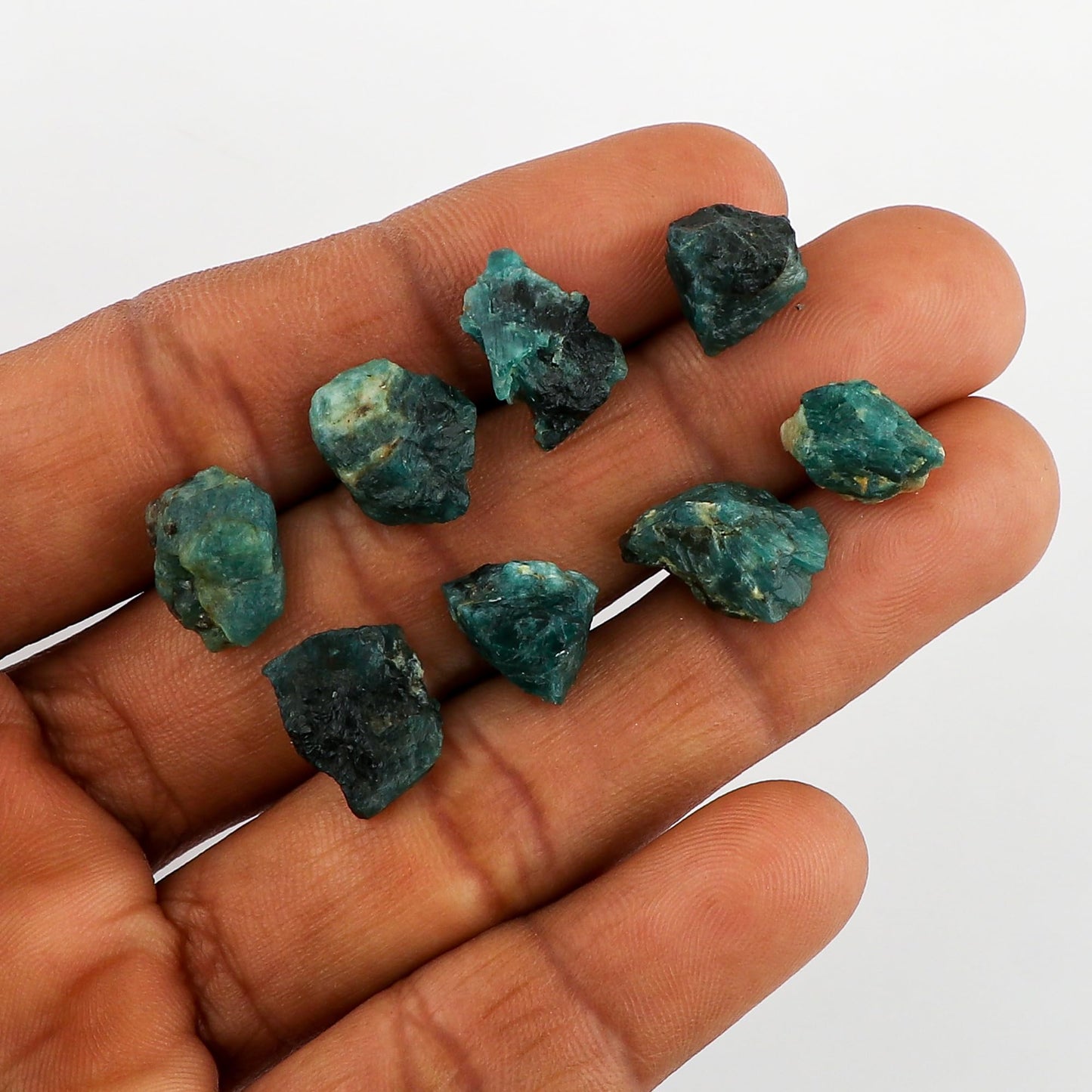 CRYSTALINES Wholesale Natural Raw Grandidierite Gemstones, Rough Stones, Bulk Loose Supplies for Jewelry Making, Healing Crystals, Wire Wrap, Fountain Rocks, Tumbling, Gem Collection, 30cts, 5-7pcs