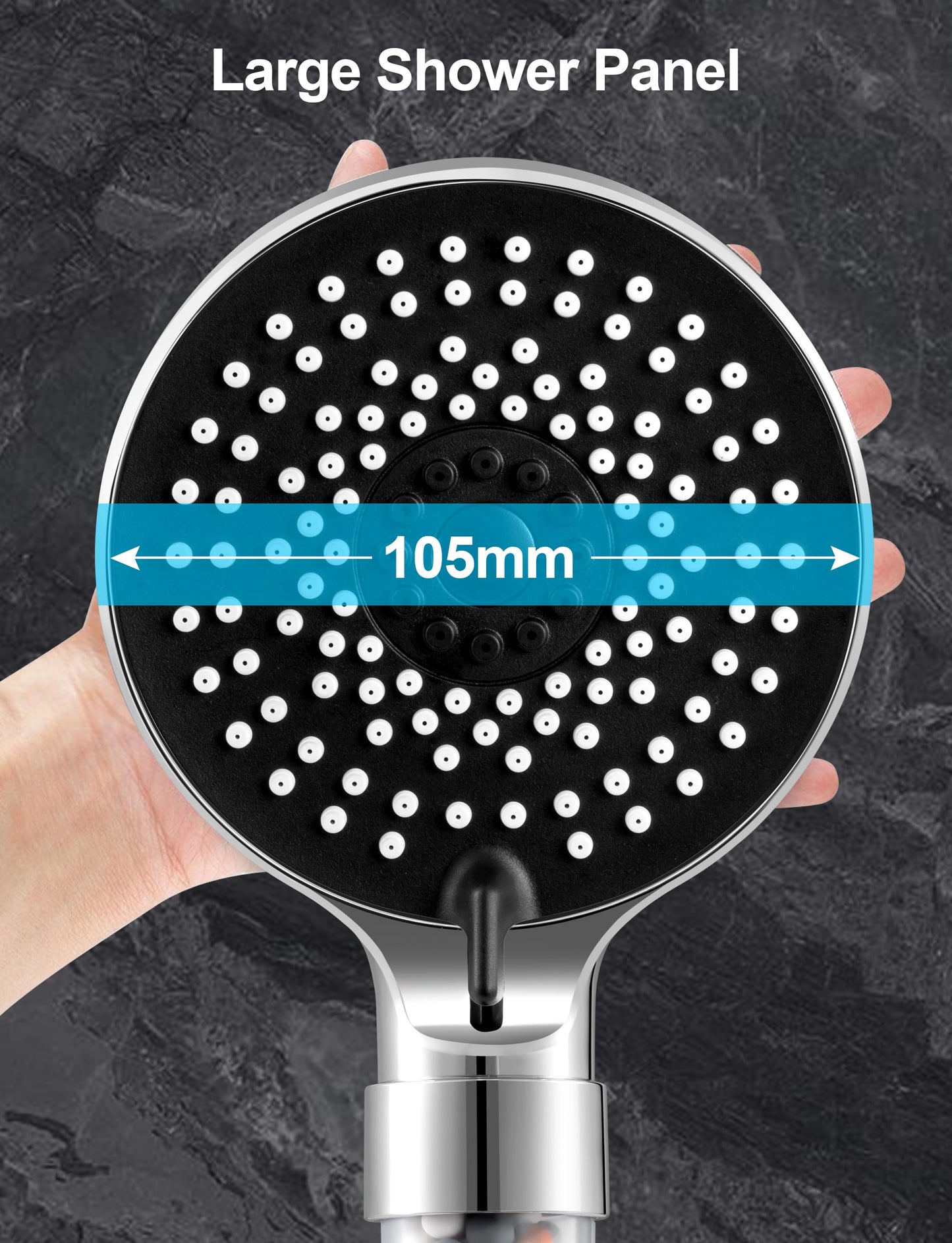 Magichome Shower Head, Upgraded Filter Shower Head High Pressure 5 Modes, Universal Hard Water Filter Showerhead with Extra Replaceable Accessories