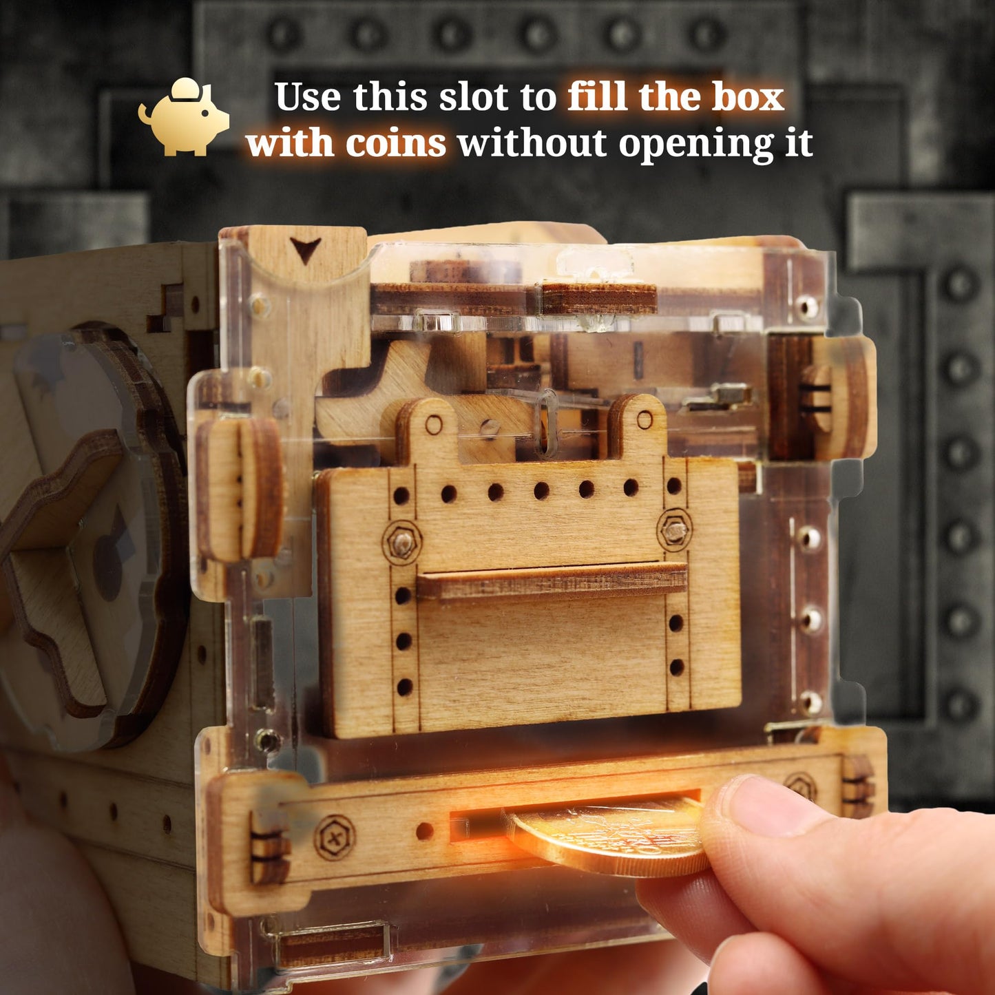 iDventure A-maze-ing Safe - Marble Run Money Puzzle box - Tricky gift packaging - 3D puzzle for adults - Escape Room game - brain teaser - birthday gift gadget for men - treasure box