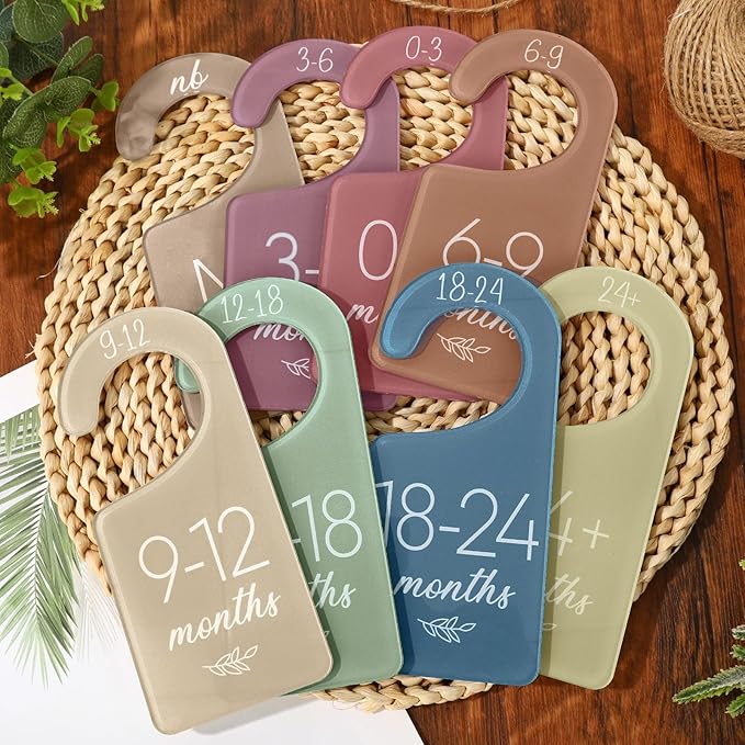 Whaline Acrylic Baby Closet Dividers Boho Hanging Acrylic Infant Clothes Hanger