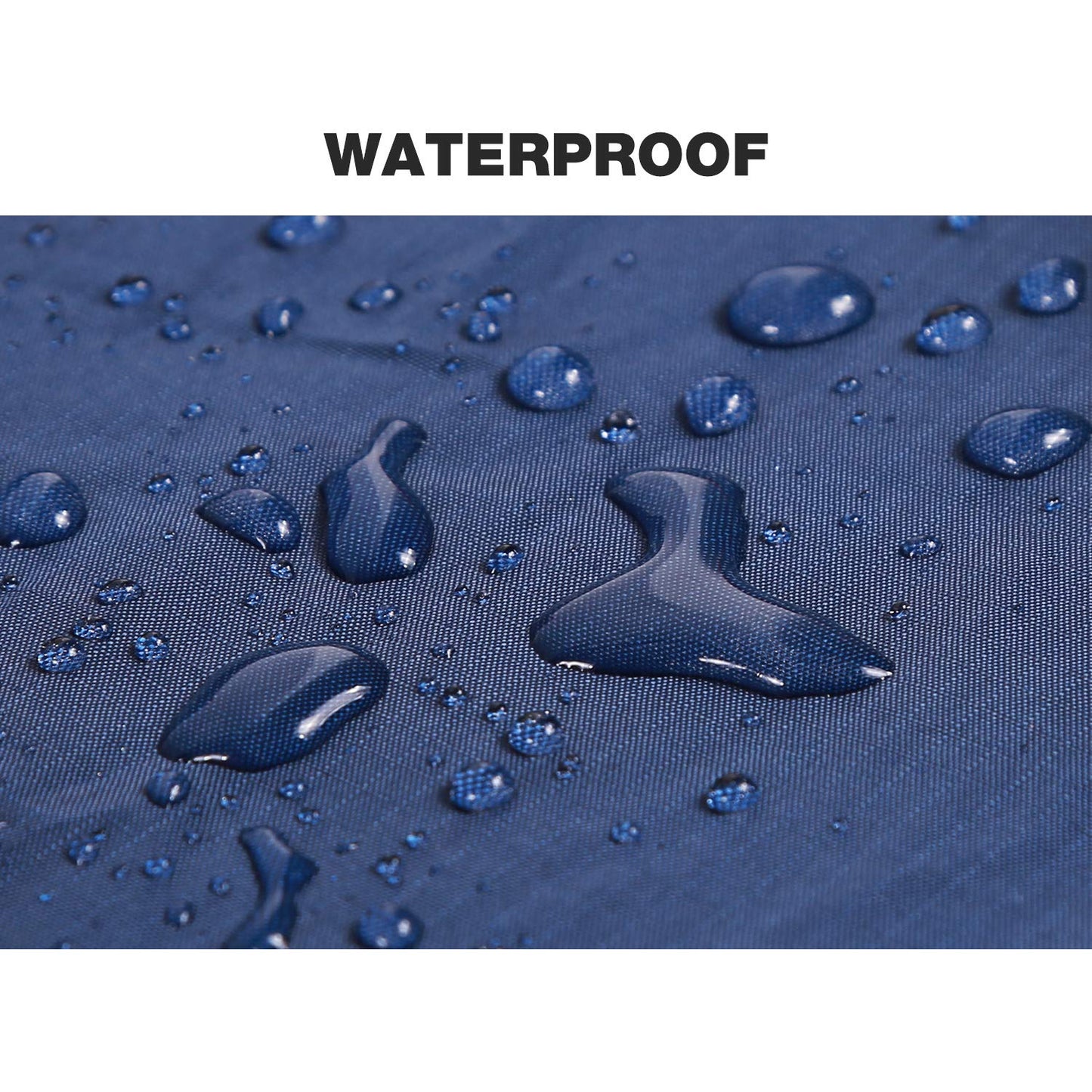 REDCAMP Large Waterproof Stadium Blanket for Cold Weather, Soft Warm Fleece Camping Blanket Windproof for Outdoor Sports, Dark Blue