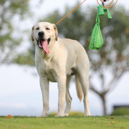 Poo Bags Dogs with Tie Handles Biodegradable Sakura Scented Poop Bags 270 Counts 18 Rolls Leak Proof and Extra Thick Waste Bags Refill Rolls for Cat Litters