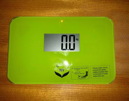 NewlineNY Lightest Step On Super Mini Travel Bathroom Scale, SBB0638SM-GN Green