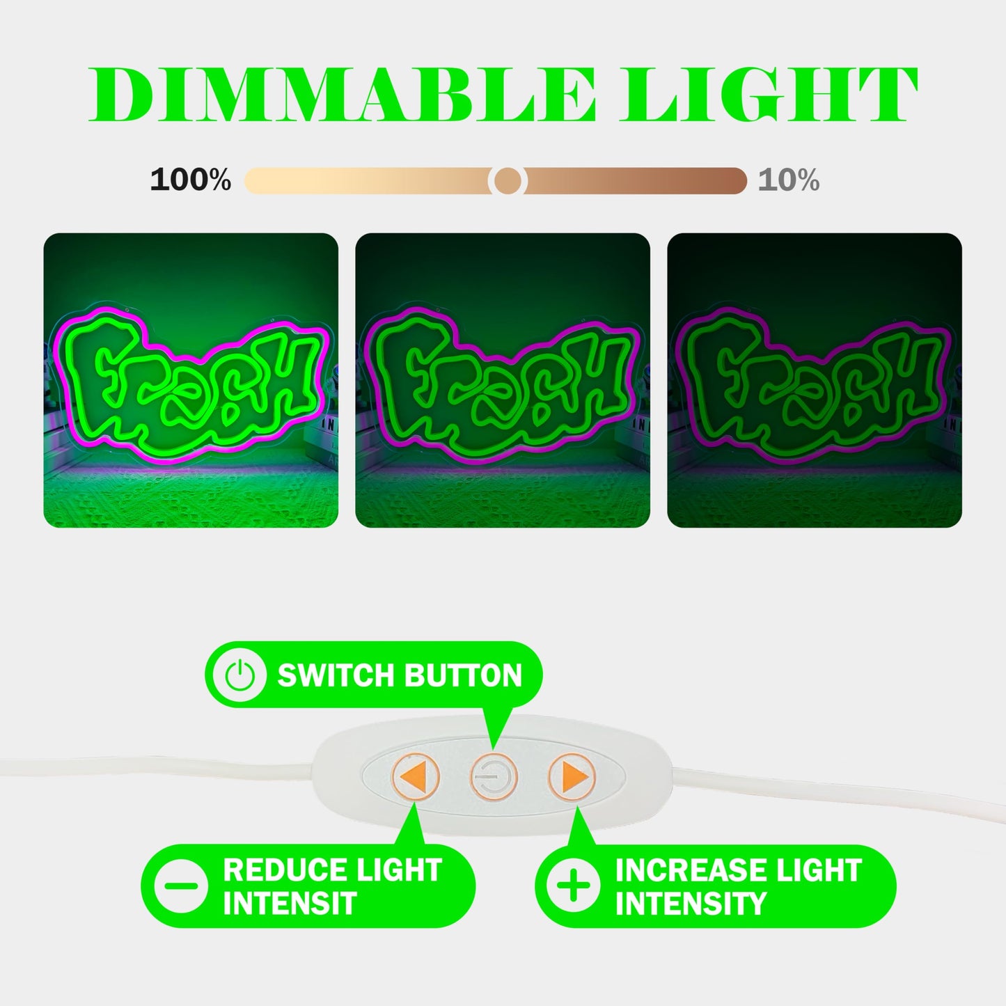 Fresh Neon Sign for Backdrop Dimmable 90s Hip Hop Party Decorations Led Hip Hop Graffiti Light Up Sign for Wall Decor Back to the 90s Neon Light for Christmas Birthday Gifts